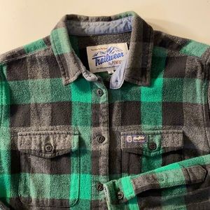 Madewell x Penfield boyfriend Buffalo plaid flannel long sleeve shirt